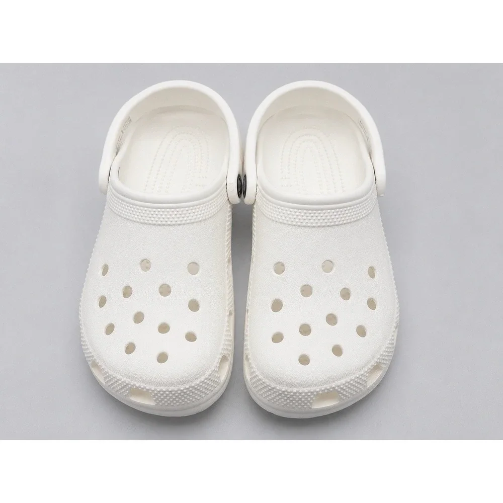 Crocs Classic Clog White Kids Youth J5 Slip On Comfort Casual ShoesOUTOFSTOCK